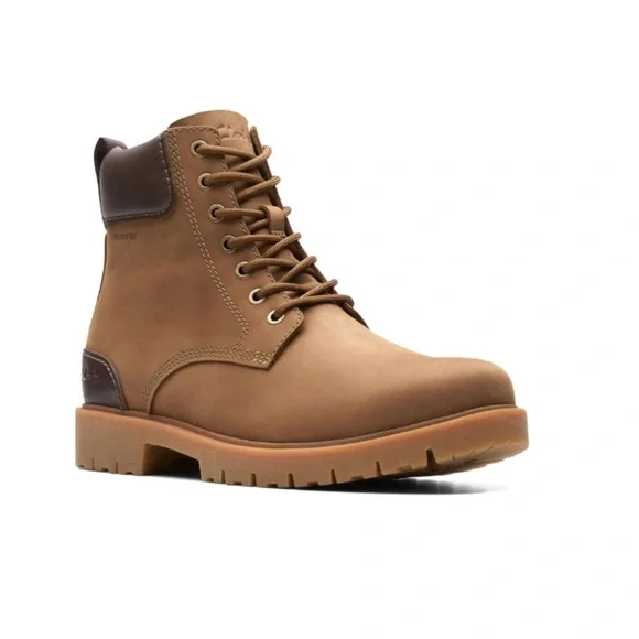 Mens Clarks Rossdale High Gore Tex Boots. Dark Sand26173499